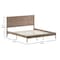 Flash Furniture LT Brown King Wooden Platform Bed with Headboard MG-09004KB-K-OAK-GG - alternate 9